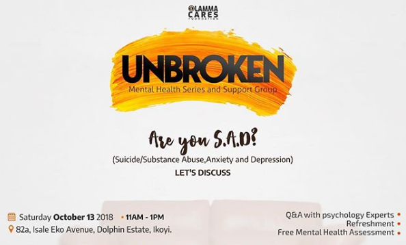 Unbroken “Are you S.A.D” – SUPPORT GROUP